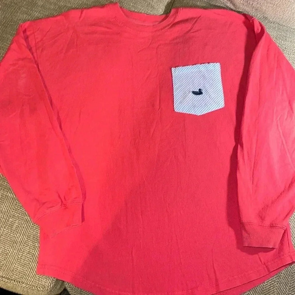 SOUTHERN MARSH WOMEN SHIRT PINK WITH BREAST POCKET SIZE XS - Picture 2 of 5